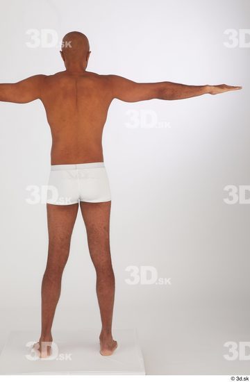Whole Body Man T poses Black Underwear Slim Standing Studio photo references