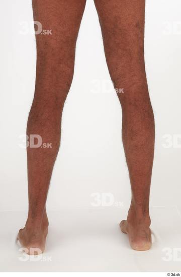 Calf Man Black Nude Slim Studio photo references