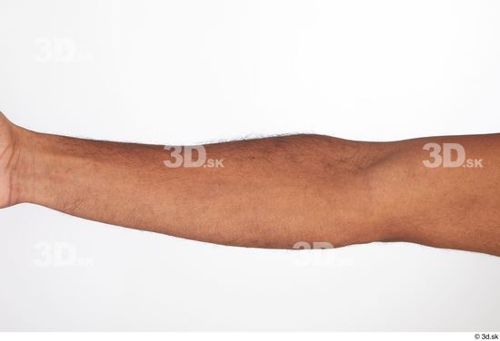 Forearm Man Black Nude Slim Studio photo references