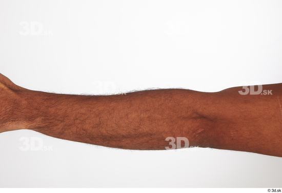 Forearm Man Black Nude Slim Studio photo references