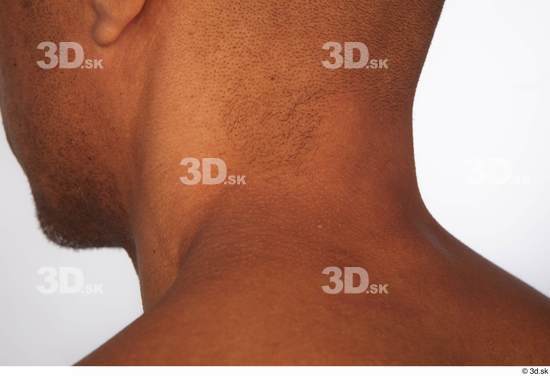 Neck Man Black Nude Slim Studio photo references