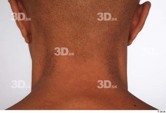 Neck Man Black Nude Slim Studio photo references