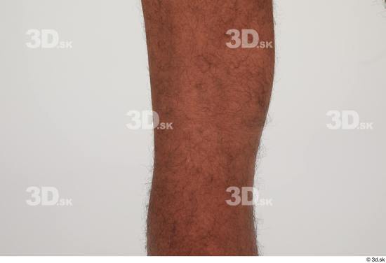 Knee Man Black Nude Slim Studio photo references