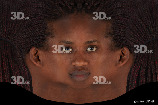 Woman head premade texture