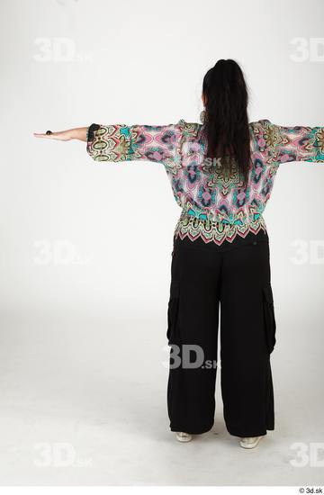 Whole Body Woman T poses White Casual Chubby Standing Street photo references