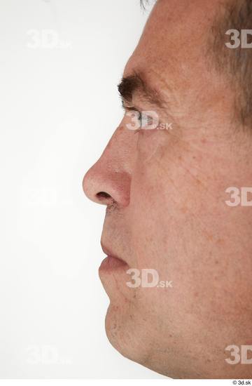 Nose Man White Casual Slim Street photo references