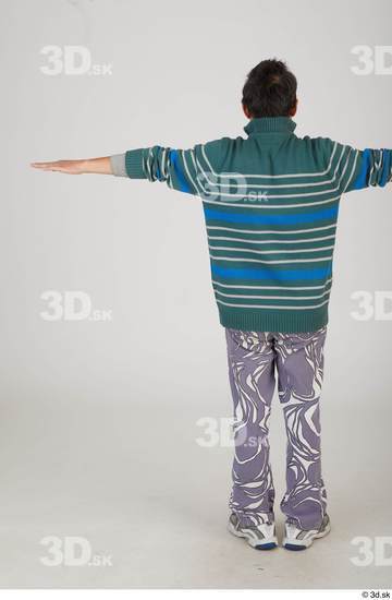 Whole Body Man T poses Asian Casual Slim Standing Street photo references