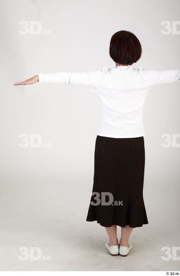 Whole Body Woman T poses Asian Casual Slim Standing Street photo references