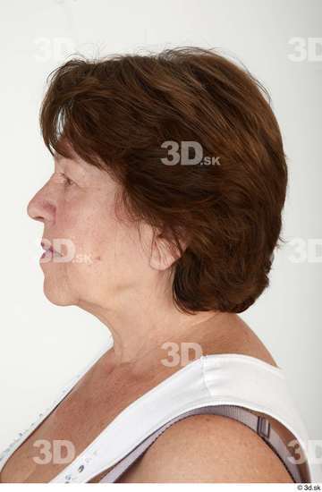 Head Hair Woman White Casual Chubby Street photo references