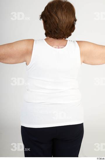 Upper Body Woman White Casual Chubby Street photo references