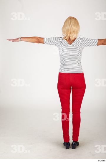 Whole Body Woman T poses White Casual Standing Street photo references