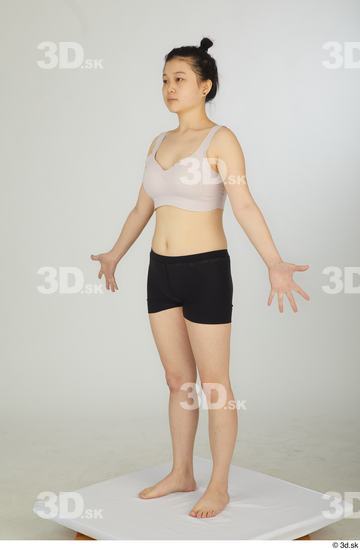 Woman Asian Slim Female Studio Poses