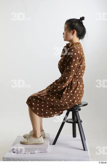 Woman Asian Slim Female Studio Poses