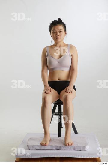 Woman Asian Slim Female Studio Poses