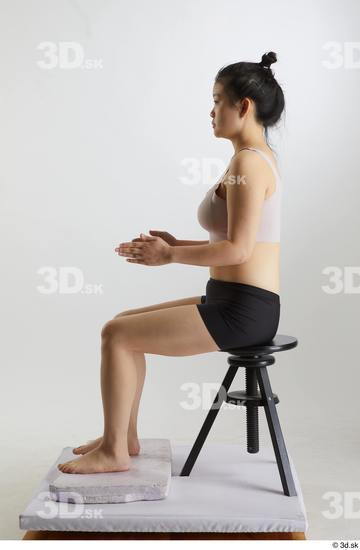 Woman Asian Slim Female Studio Poses