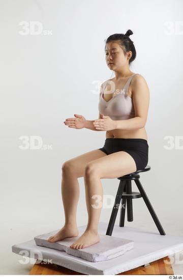 Woman Asian Slim Female Studio Poses