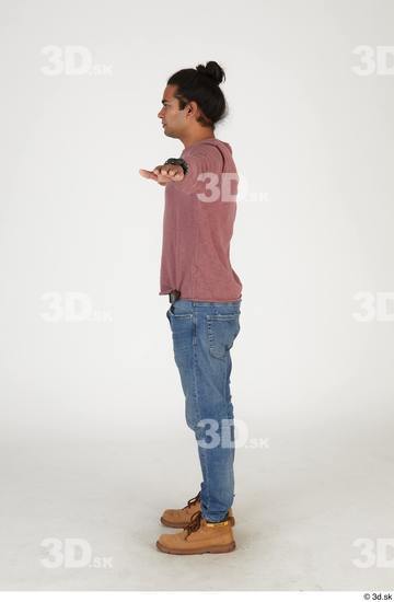 Whole Body Man T poses Asian Casual Slim Standing Street photo references