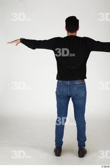 Whole Body Man T poses Casual Slim Standing Street photo references