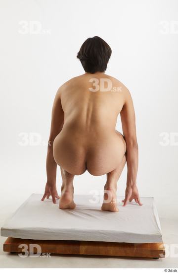 Man White Slim Male Studio Poses