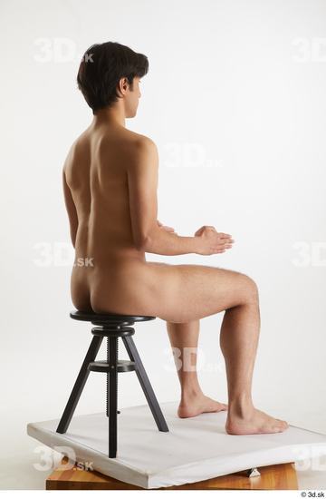 Man White Slim Male Studio Poses