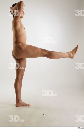 Man White Slim Male Studio Poses