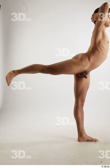 Man White Slim Male Studio Poses