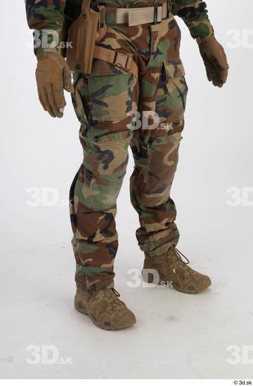 Whole Body Man White Army Average Studio photo references