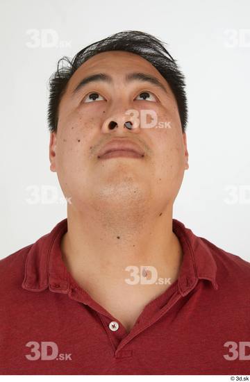 Head Man Asian Casual Chubby Street photo references