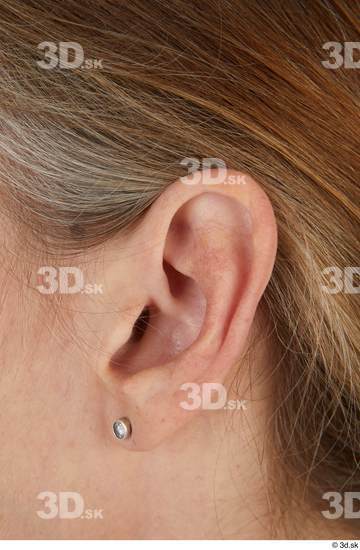 Ear Woman White Casual Slim Street photo references