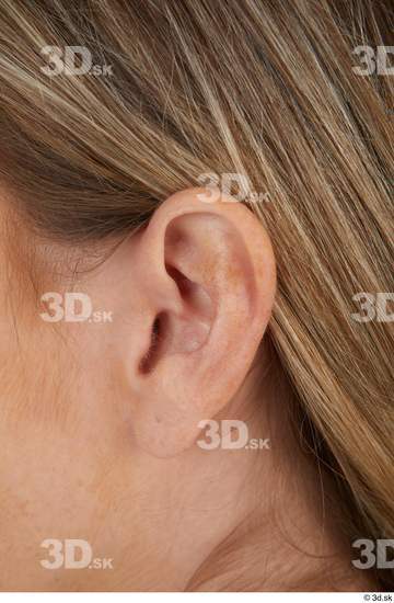 Ear Woman White Casual Slim Street photo references