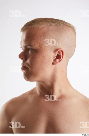 Head Man White Average Studio photo references