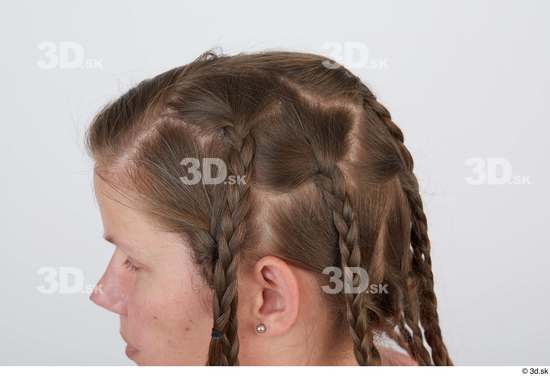 Head Hair Woman White Average Studio photo references