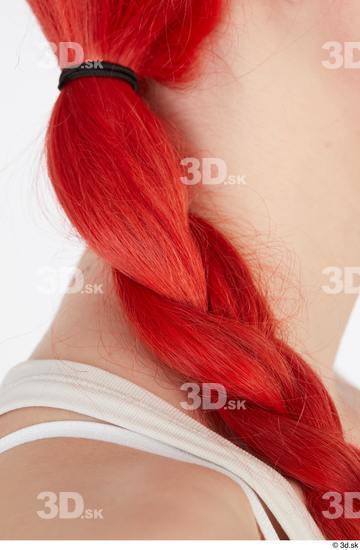 Head Hair Tail Woman White Slim Studio photo references