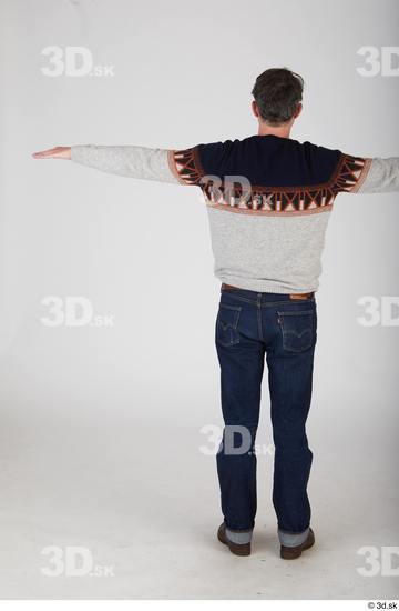 Whole Body Man T poses Casual Slim Standing Street photo references