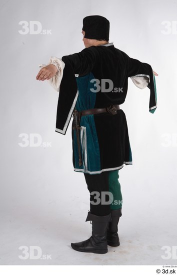 Whole Body Man T poses White Formal Costume photo references