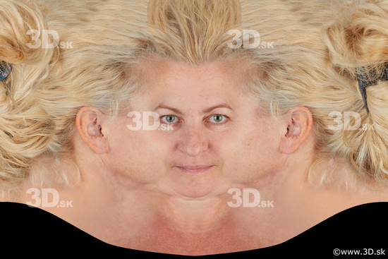 Woman head premade texture