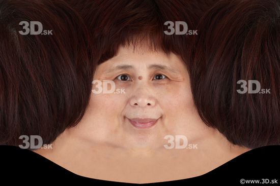 Woman head premade texture