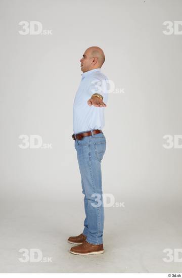 Whole Body Man T poses Casual Slim Standing Street photo references