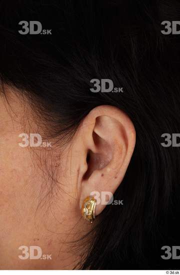 Ear Woman Asian Casual Slim Street photo references