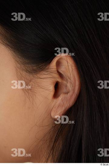 Ear Woman Asian Casual Slim Street photo references