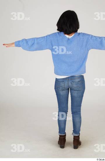 Whole Body Woman T poses Casual Slim Street photo references