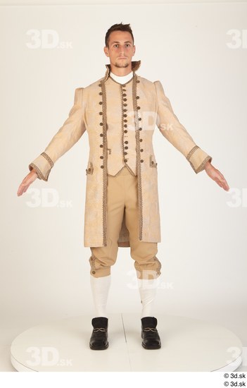 Whole Body Man White Dress Jacket Costume photo references