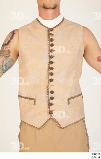 Upper Body Man White Tattoo Dress Vest Costume photo references