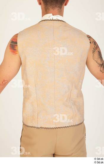 Upper Body Man White Tattoo Dress Vest Costume photo references