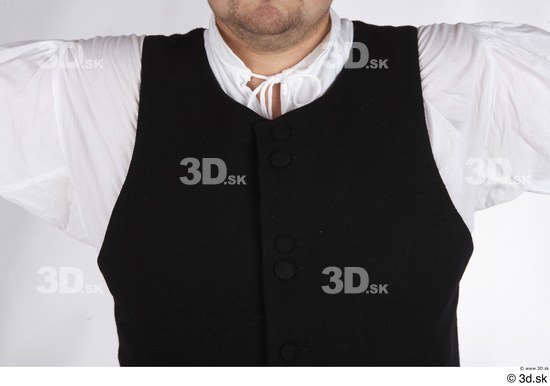 Upper Body Man White Vest Costume photo references