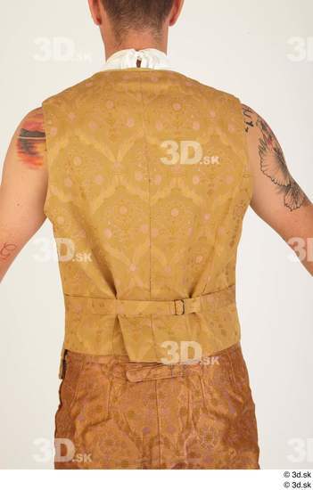 Upper Body Man White Tattoo Historical Vest Costume photo references