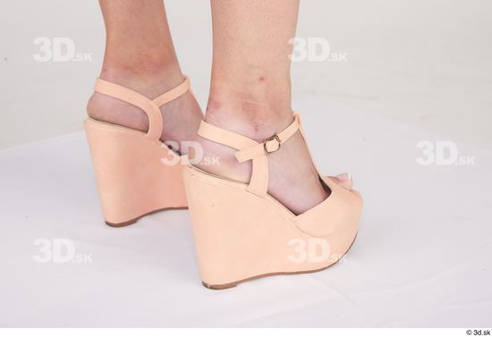 Vanessa Angel beige platform sandals casual foot shoes  jpg