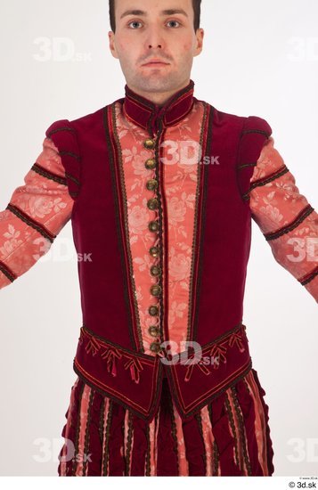 Upper Body Man White Historical Costume photo references