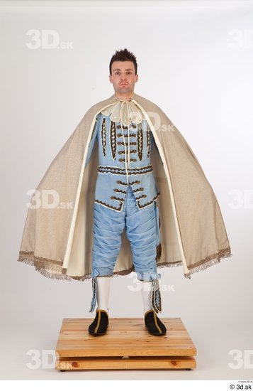 Whole Body Man White Historical Costume photo references