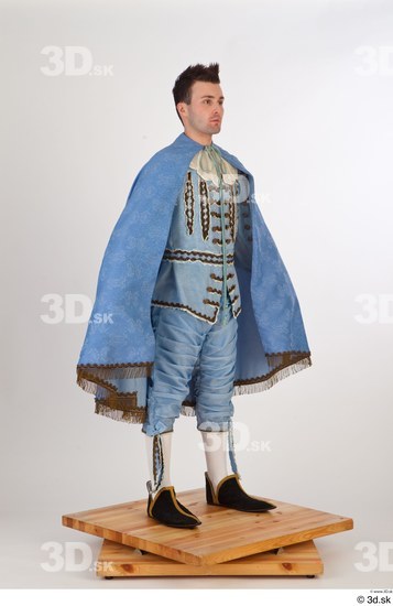 Whole Body Man White Historical Costume photo references